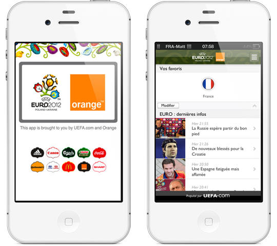 Découvrez l’application gratuite pour suivre l’Euro 2012 sur votre iPhone