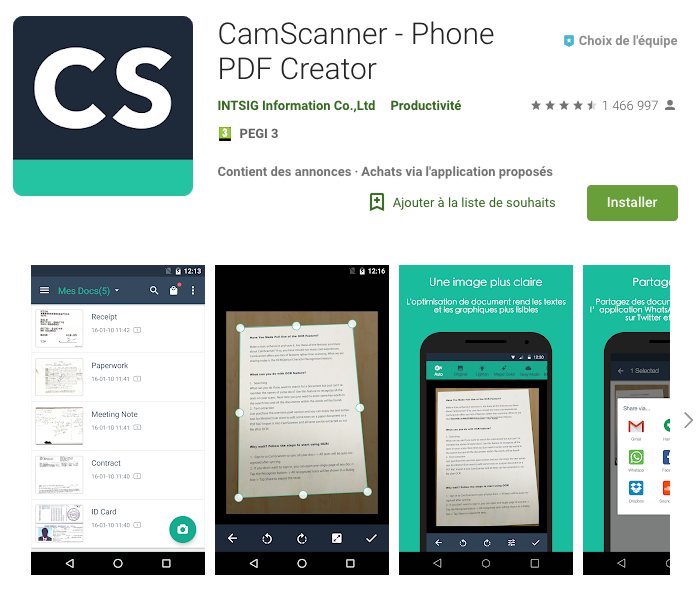 Top 5 des applications gratuites pour scanner un document sur iPhone