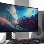 black flat screen computer monitor