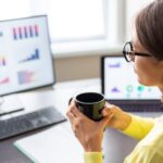 Beautiful short hair woman