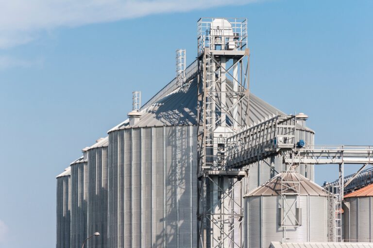 Factory for drying and storage of cereals