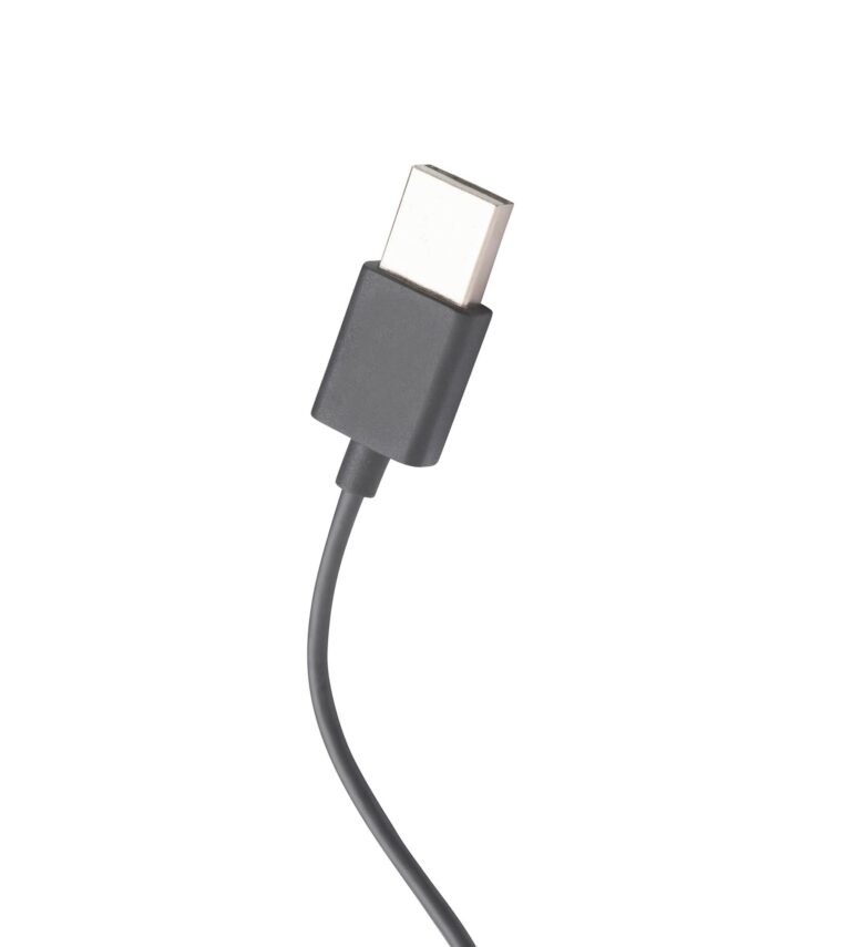 Usb connector isolated on white