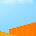 Guide en 5 étapes pour effacer vos fichiers et documents sur iCloud Yellow, Red box containers cargo transportation logistics against blue sky white clouds vertical
