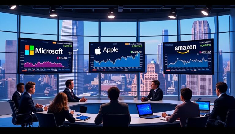 découvrez les résultats financiers en direct des géants de la tech, microsoft, apple et amazon, alors qu'ils annoncent leurs performances du deuxième trimestre cette semaine. restez informé des tendances et analyses en temps réel.