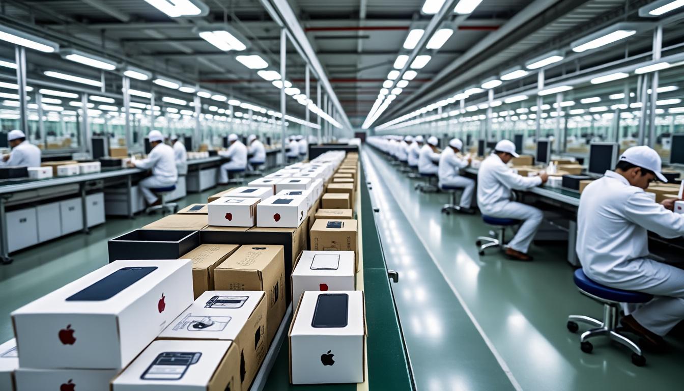 apple anticipe les droits de douane en produisant des iphone en inde depuis des années, sécurise sa chaîne d’approvisionnement et limite l’impact sur les prix.