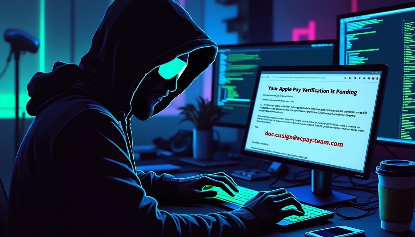 des cybercriminels utilisent de faux e-mails docusign pour tromper les utilisateurs et propager des fraudes impliquant apple pay. découvrez comment reconnaître ces tentatives d’arnaque et protéger vos informations personnelles.