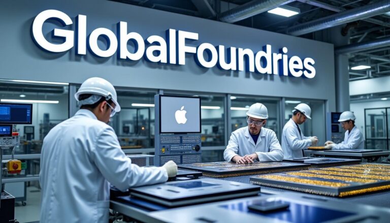 globalfoundries renforce son partenariat avec apple pour sécuriser l'approvisionnement en puces et soutenir une production de semi-conducteurs plus résiliente.