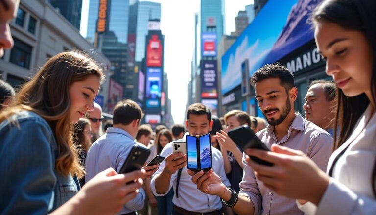 découvrez comment samsung progresse sur le marché américain face à apple, porté par la popularité croissante de ses téléphones pliables innovants.