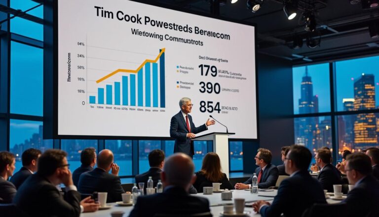 tim cook, pdg d'apple, a partagé des annonces majeures qui pourraient transformer l'avenir des investisseurs de broadcom. découvrez les détails de ces nouvelles exceptionnelles impactant le secteur technologique.