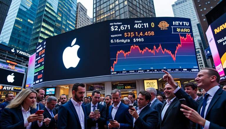 découvrez le bilan du dow jones avec des indices boursiers proches de records historiques, tandis qu'apple subit une baisse de ses actions suite à la présentation de ses nouveaux iphone 17. analyse des tendances et perspectives du marché.