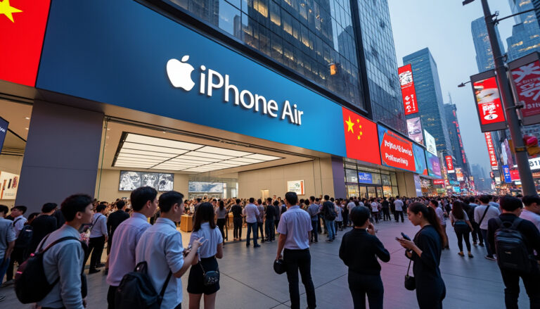 découvrez le nouvel iphone air, désormais disponible exclusivement en chine avec esim grâce à china unicom. profitez des innovations apple et d'une connectivité simplifiée sans carte sim physique.