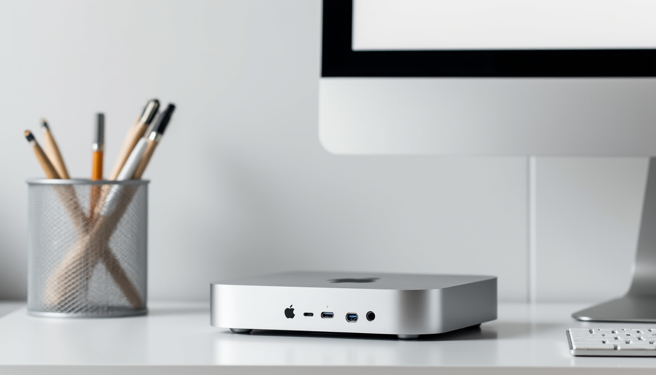 découvrez le mac mini m4 d'apple : puissance exceptionnelle dans un format compact, idéal pour tous vos besoins informatiques. profitez dès maintenant d'une remise de 100 $ sur amazon et offrez-vous la performance au meilleur prix !