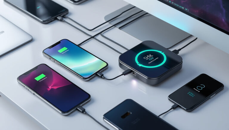 découvrez les nouveaux chargeurs prime d'anker avec écrans intelligents intégrés : surveillez facilement en temps réel les statistiques de charge de vos appareils pour une expérience de recharge optimisée.