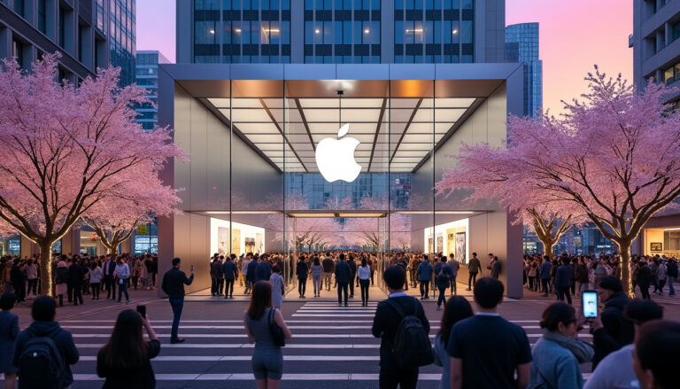 découvrez la réouverture du magasin apple emblématique de tokyo à son adresse d'origine de 2003 : un retour historique marquant pour les passionnés de technologie et de design.