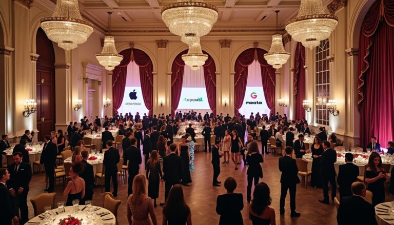 Apple, Google et Meta soutiennent le financement du somptueux salon de balle de 300 millions de dollars de Trump à la Maison Blanche découvrez comment apple, google et meta participent au financement du somptueux bal de 300 millions de dollars organisé par trump à la maison blanche, un événement qui suscite curiosité et débat à travers le monde.