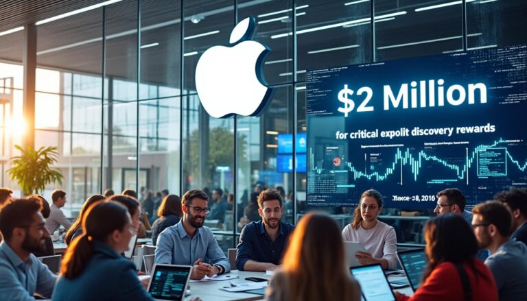apple lance un fonds de 2 millions de dollars destiné à récompenser les chercheurs en sécurité qui découvrent des failles critiques. découvrez comment cette initiative vise à renforcer la sécurité de ses produits et encourager la communauté à collaborer.