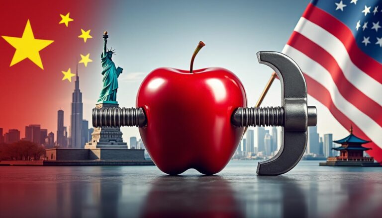 découvrez comment apple navigue entre les tensions des états-unis et de la chine, en poursuivant ses investissements majeurs dans ces deux puissances économiques rivales.