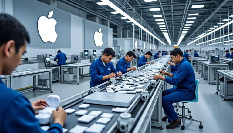 Apple se prépare à augmenter sa production d’AirPods en Inde apple prévoit d'accroître la production de ses airpods en inde, renforçant ainsi sa stratégie de diversification de la chaîne d'approvisionnement et soutenant la croissance de l'industrie technologique dans le pays.