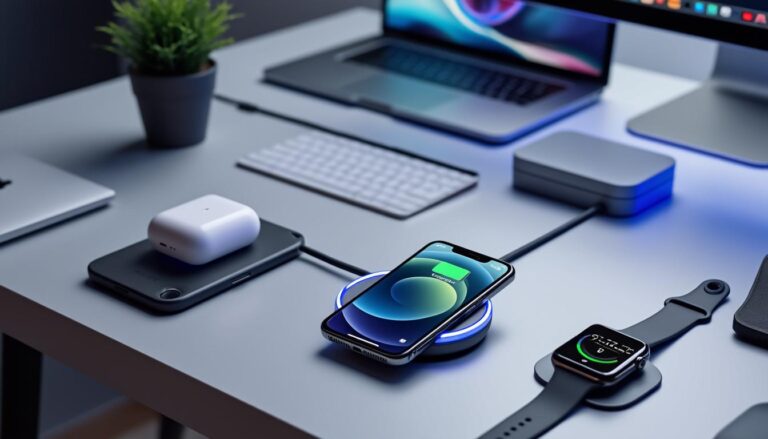 Exploration des Chargements MagSafe d’Apple : Le Qi2.2 pourrait Populariser la Charge Magnétique découvrez comment la nouvelle norme qi2.2 pourrait révolutionner la recharge magnétique avec les chargements magsafe d'apple. analyse des avantages, compatibilités et innovations qui pourraient rendre la charge sans fil encore plus populaire.