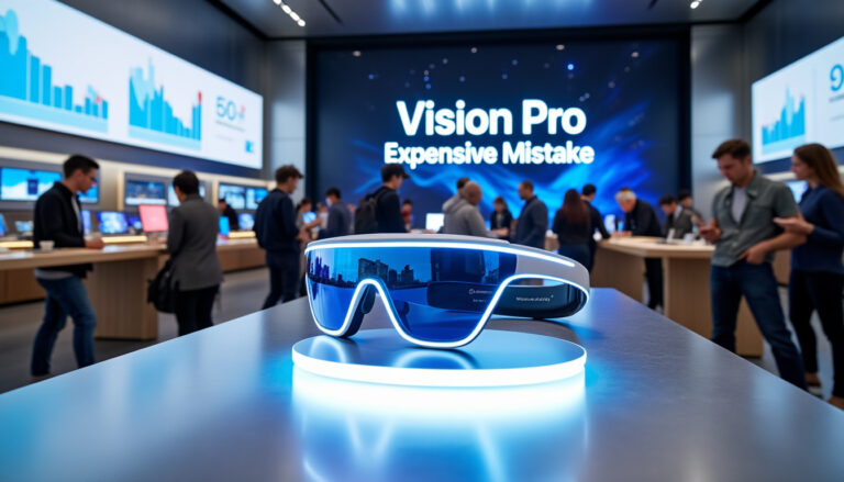 Le Vision Pro : Une erreur coûteuse pour Apple qui doit désormais rattraper son retard sur les lunettes intelligentes découvrez pourquoi le vision pro d’apple est considéré comme une erreur coûteuse et comment la marque est désormais contrainte de rattraper son retard face à la concurrence sur le marché des lunettes intelligentes.