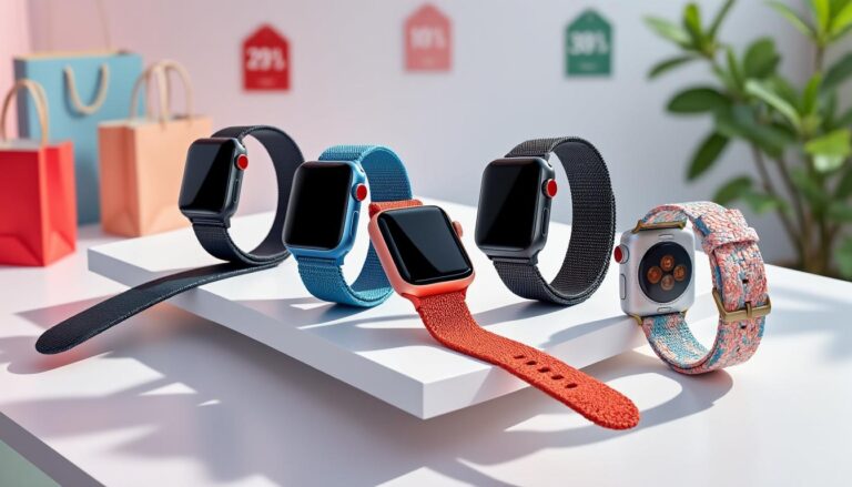 profitez des soldes exceptionnelles chez woot ! découvrez une sélection de boucles solo et tressées pour apple watch à petits prix. ne ratez pas ces offres limitées pour relooker votre montre connectée à prix cassés !