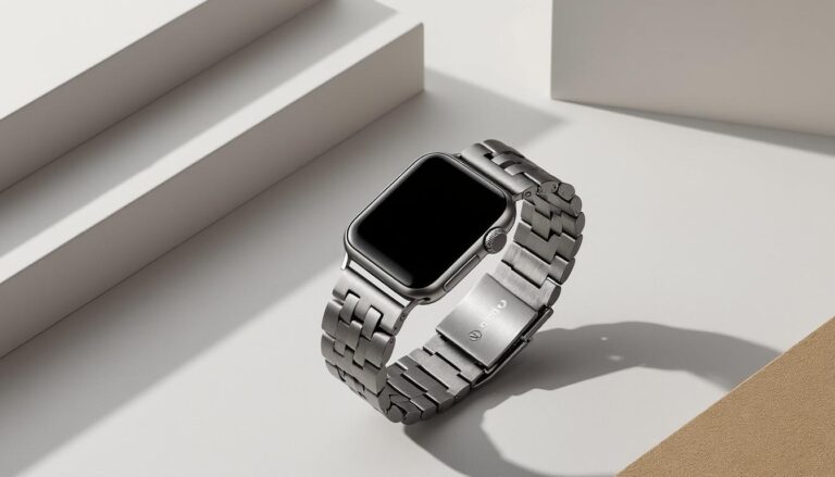 découvrez 'stratos', le nouveau bracelet hybride en titane de nomad pour apple watch : design élégant, robustesse et confort pour sublimer votre montre connectée.