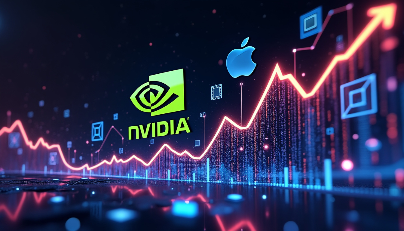 ubs et melius augmentent leur objectif de cours pour nvidia, entraînant une progression des actions apple sur les marchés. découvrez l'impact de cette décision sur la valorisation des deux géants technologiques.