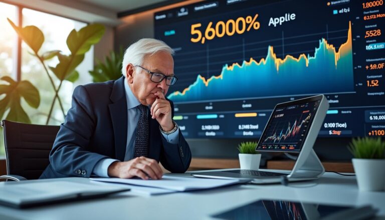 découvrez pourquoi warren buffett vend ses actions apple pour investir dans une nouvelle société qui a enregistré une croissance spectaculaire de 5 600 % en 30 ans. analyse des raisons et des opportunités derrière ce choix audacieux.