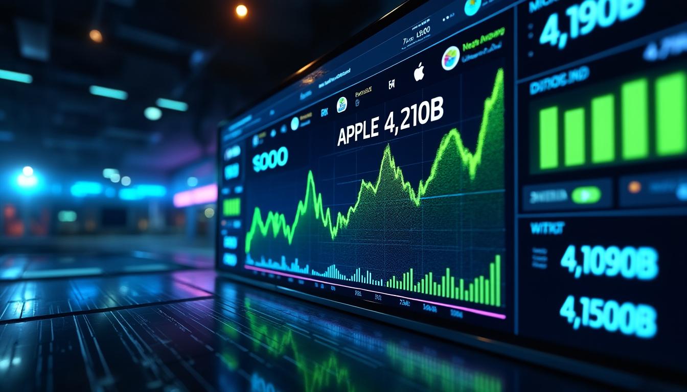 découvrez comment investir dès 1 $ dans apple, microsoft et nvidia, les trois géants capitalisant plus de 4 000 milliards de dollars, et profitez de leur croissance exceptionnelle.
