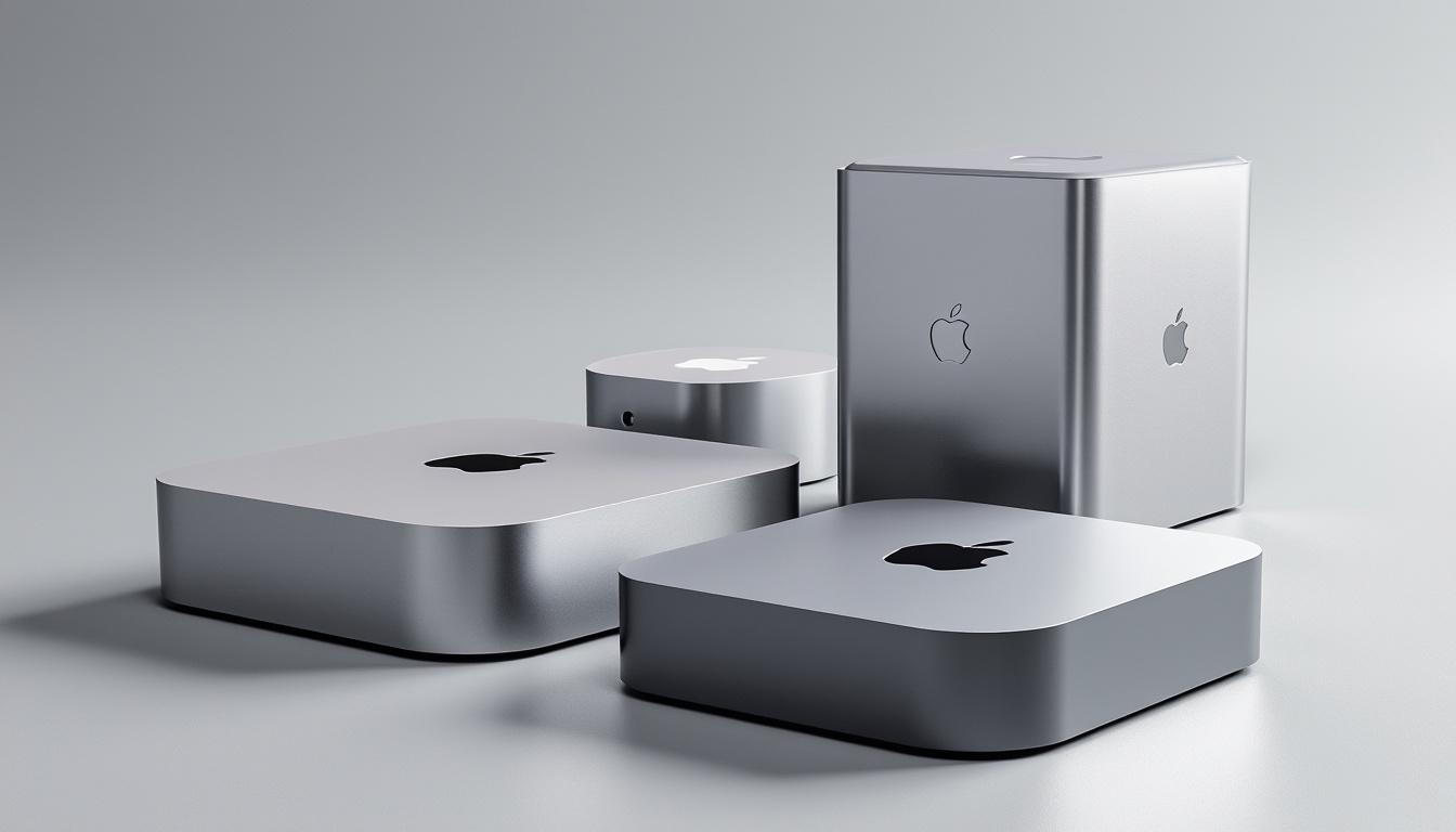 découvrez des mini-pc inspirés du design du mac pro et mac mini, équipés de puissants processeurs amd ryzen. parfaits pour les amateurs d'esthétique apple souhaitant profiter de windows ou linux, ces clones allient performance et élégance.