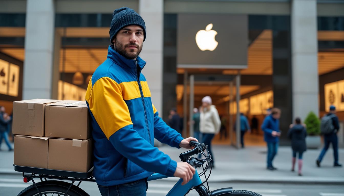 profitez de la livraison express gratuite en deux heures chez apple pour vos achats de dernière minute pendant les fêtes. commandez vite et recevez vos cadeaux en un éclair !