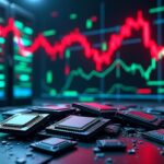 l'action intel chute fortement, annulant ses gains suite à une prédiction d'un analyste sur un accord potentiel avec apple.