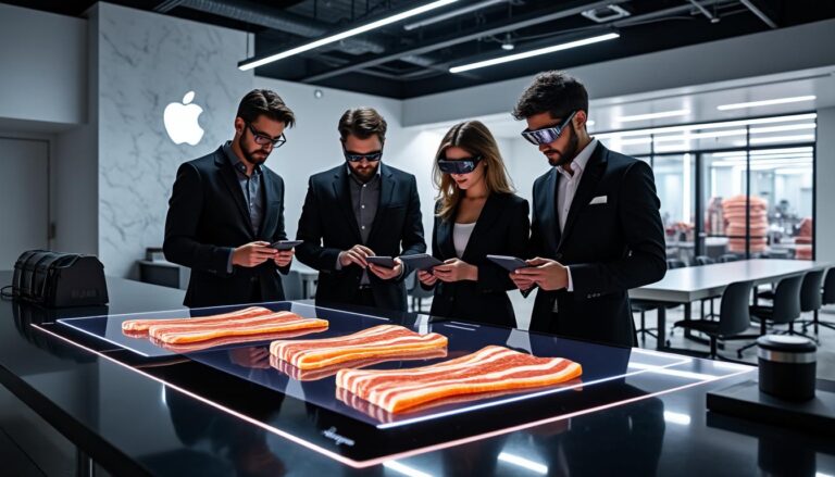 Les ingénieurs d’Apple analysent les emballages de bacon pour accompagner la montée en gamme des fabricants américains découvrez comment les ingénieurs d'apple étudient les emballages de bacon pour soutenir l'amélioration de la qualité des fabricants américains et répondre à une demande croissante de produits haut de gamme.
