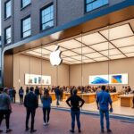 découvrez la nouvelle boutique high-tech d'apple qui ouvre ses portes à millbury, offrant les dernières innovations et un service exceptionnel aux passionnés de technologie.