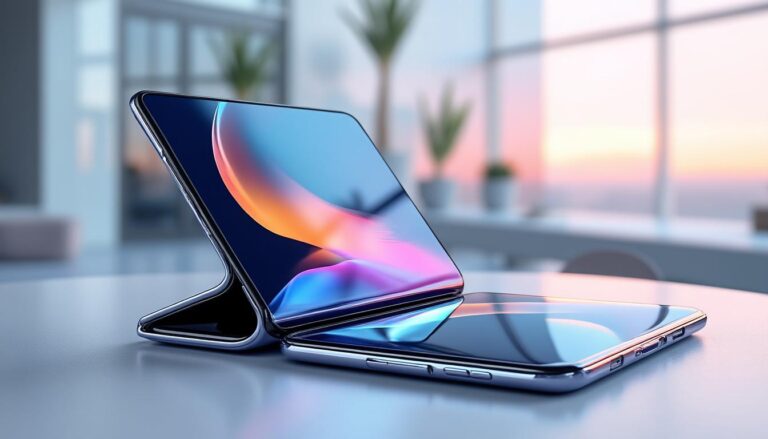 samsung développe le 'wide fold', un smartphone pliable au design proche de l'iphone fold, anticipant le lancement d'apple prévu pour 2026.