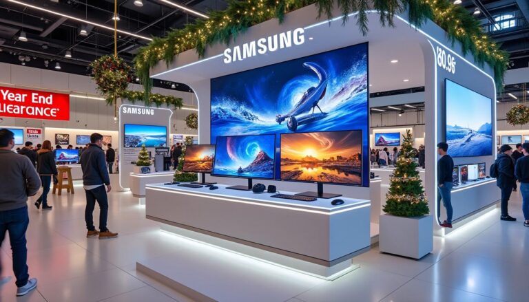 Samsung prolonge ses promotions de fin d’année avec d’importantes réductions sur ses moniteurs et téléviseurs phares profitez des promotions de fin d'année prolongées chez samsung avec des réductions exceptionnelles sur une sélection de moniteurs et téléviseurs phares. offres à ne pas manquer !
