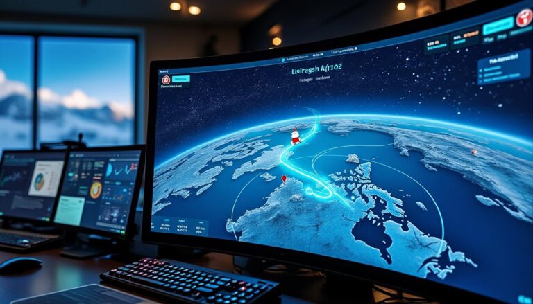 suivez en temps réel le voyage magique du père noël depuis le pôle nord grâce au traqueur google et vivez la magie de noël en direct.