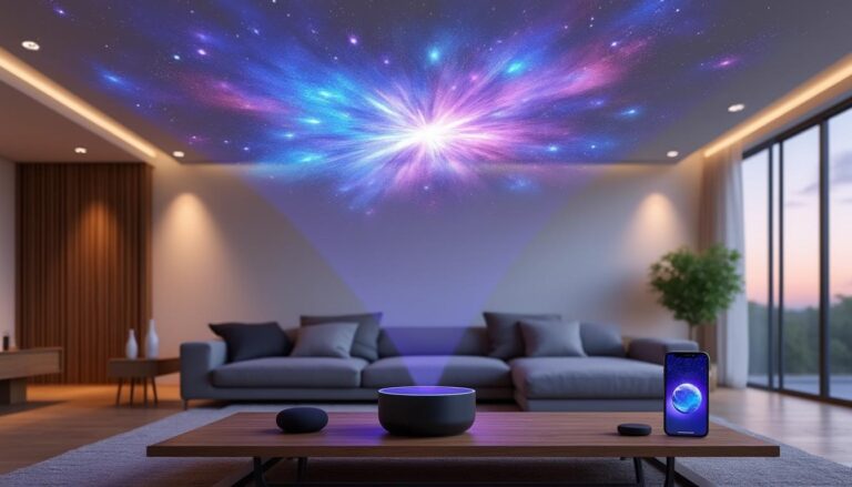 Test du Projecteur d’Étoiles Govee : Veilleuses Connectées HomeKit avec Compatibilité Matter découvrez le test complet du projecteur d’étoiles govee, des veilleuses connectées compatibles homekit et matter pour une ambiance lumineuse personnalisée et intelligente dans votre maison.
