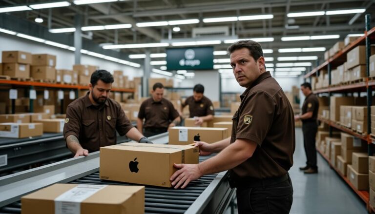anciens employés de ups à louisville soupçonnés d'un vol de produits apple d'une valeur de 113 000 $, enquête en cours sur le détournement de marchandises.