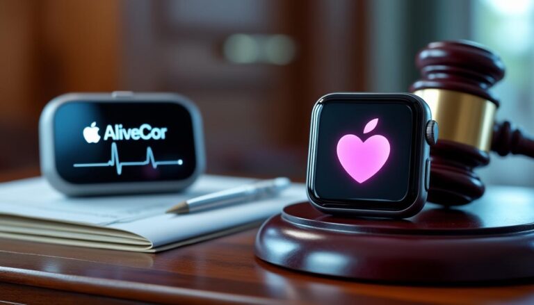 apple obtient une victoire juridique majeure contre alivecor sur la technologie de mesure du rythme cardiaque, renforçant sa position dans l'innovation médicale.