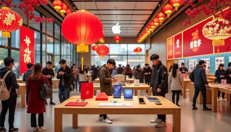 Apple riposte au ralentissement des ventes en Chine avec des promotions spéciales pour le Nouvel An lunaire apple lance des promotions spéciales pour le nouvel an lunaire afin de contrer le ralentissement des ventes en chine, attirant ainsi les consommateurs locaux avec des offres exclusives.