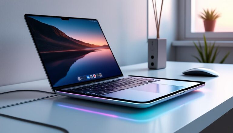 découvrez comment snap-on transforme votre macbook au ces 2026 avec un accessoire innovant intégrant un écran tactile pour une expérience utilisateur améliorée.