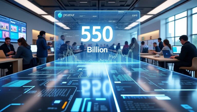 depuis 2008, les développeurs ont généré 550 milliards de dollars grâce à l'app store d'apple, illustrant le succès économique majeur de la plateforme pour les créateurs d'applications.