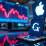 l'action qualcomm chute suite à une révision à la baisse, alors que le fabricant de puces fait face à un défi majeur avec apple, impactant ses perspectives financières.