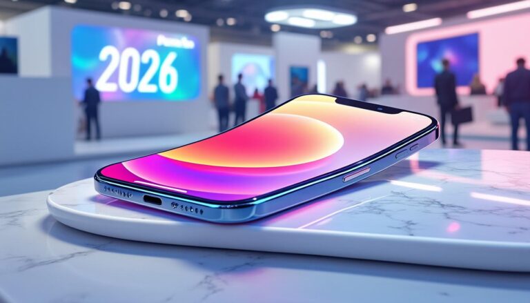 découvrez la nouvelle technologie d’écran sans pli du prochain iphone pliable, présentée au ces 2026, offrant une expérience visuelle révolutionnaire et une innovation majeure dans le monde des smartphones.