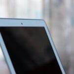 Close-up shot of a tablet with a blank screen, ideal for mockups.