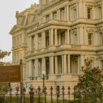 The Dwight D. Eisenhower Executive Office Building in Washington, DC, showcasing Second Empire architecture.