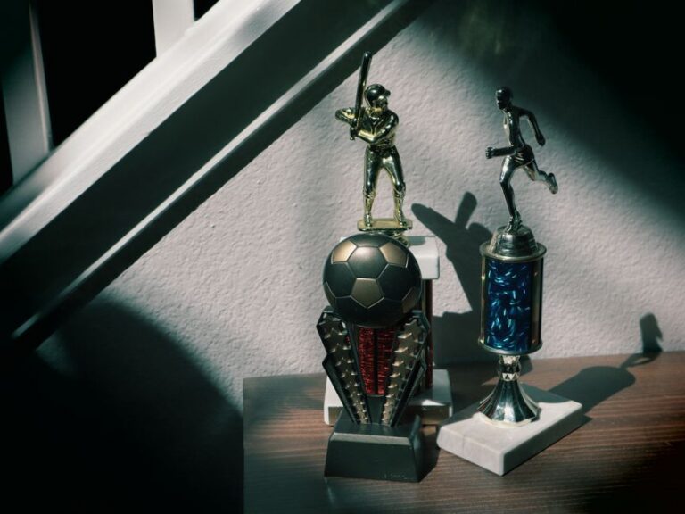 Apple TV décroche six nominations aux ACE Awards, dont F1, verdict le 27 février 2026 A collection of soccer and baseball trophies displayed indoors, capturing childhood nostalgia.