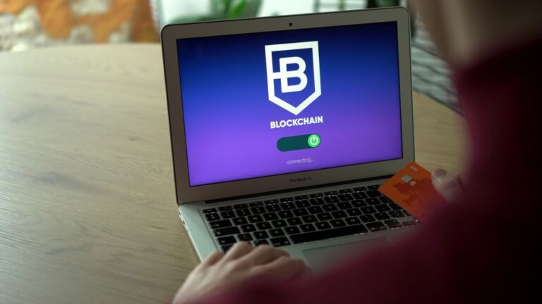 149 millions d’identifiants exposés, dont 900 000 liés à iCloud : le jardin clos prend l’eau Person using laptop displaying blockchain login screen while holding card.